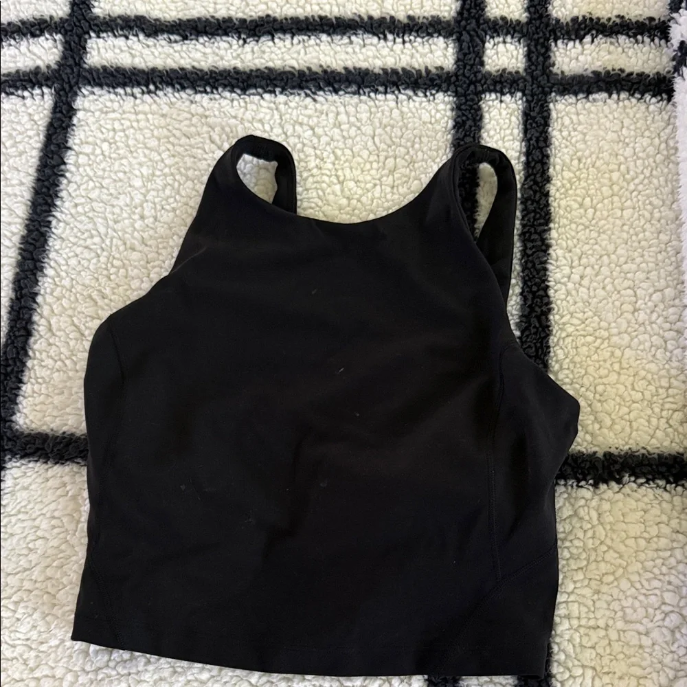 lululemon athletica Black Tank Crop Top